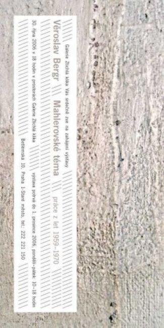 Mahlerovské téma (práce z let 1959-1970)