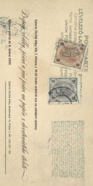 Dopisy, obalky, přání a jiné práce na papíře z devatenáctého století