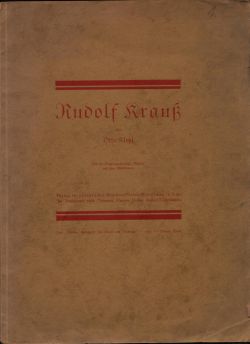 Rudolf Krauß, ein Radierer.