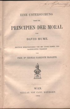 Eine Untersuchung über die Principien der Moral von David Hume