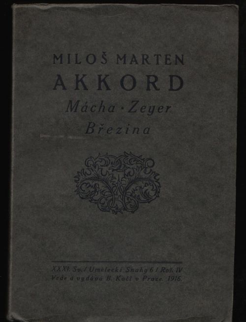 Akord Mácha / Zeyer / Březina. Essaie