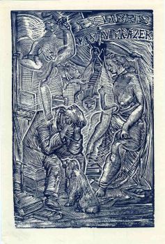 Ex libris Jaroslav Mrázek.