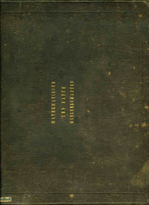 Bilder-Atlas zum Conversations-Lexikon. Mathematische und Naturwissenschaften. 141 Tafeln nebst Text. Dritte Ausgabe.