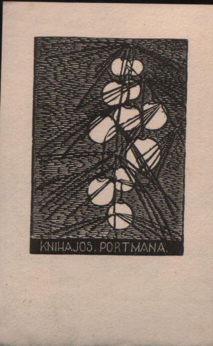 Ex libris Kniha Jos. Portmana