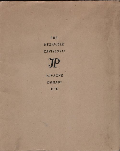 Nezávislé závislosti Capriccio na okraj leptů Jana Konůpka. Jiří Konůpek Odvážné dohady.