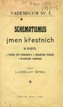 Schematismus jmen křestních a jiných, s českým jich významem a s případnými českými i slovanskými obměnami.