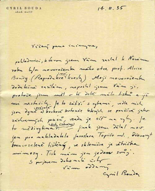 Dopis nejmenovanému panu inženýrovi.