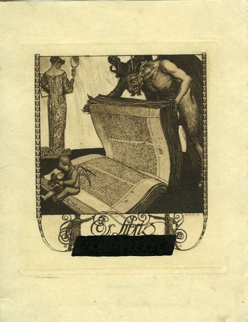 Ex libris Dr. Leo Langstein.