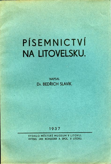 Písemnictví na Litovelsku.