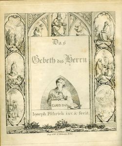 Pater Noster en 9 feuilles dessinées et gravées a l´eau forte par Joseph Fürich, accompagnées d´un texte détaillé par Antoine Müller, ...