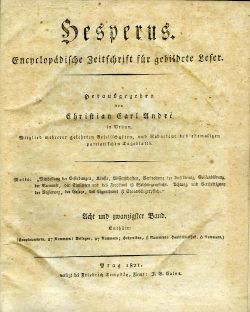 Hesperus, ein Nationalblatt für gebildete Leser. ...