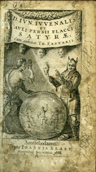 D.IVN. IVVENALIS ET AVLI PERSII FLACCI SATYRAE, Cum annotat. TH. FARNABII-