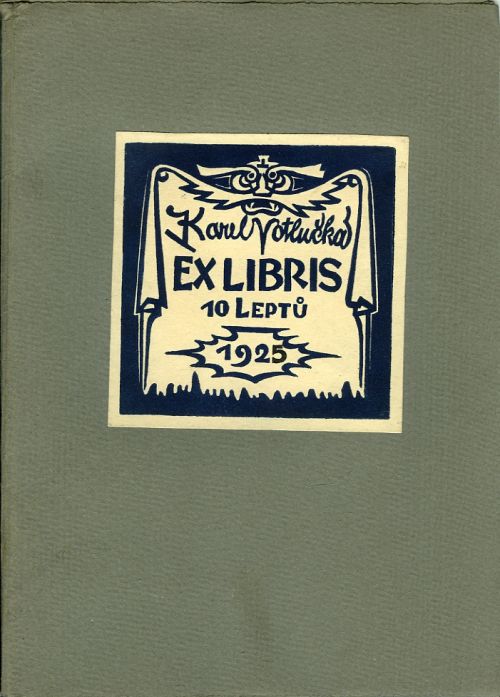 Ex libris. 10 leptů 1925.