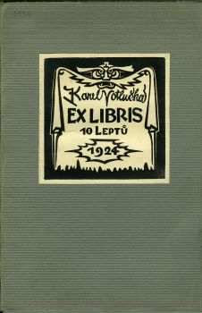 Ex libris. 10 leptů 1924.