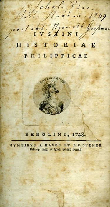 IVSTINI HISTORIAE PHILIPPICAE