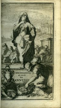 JOH. KIRCHMANNI LUBECCENSIS DE ANNULIS LIBER SINGULARIS. Accedunt GEORGI LONGI, ABRAHAMI GORLAEI, ET HENR. KORNMANNI De iisdem Tractatus absolutissimi. / GEORGII LONGI, Sacerdotis, Doctoris, et Ambrosianae Bibliothecae custodis primi TRACTATUS DE ANNULIS SIGNATORIIS ANTIQUORUM SIVE DE VARIO OBSIGNANDI RITU /ABRAHAMI GORLAEI ANTWERPIANI DACTYLIOTHECA, SIVE TRACTATUS DE ANULORUM ORIGINE, VARIIS EORUM GENERIBUS ET BUSU APUD PRISCOS /DE ANNULO TRIPLICI: USITATO, SPONSALITIO, SIGNATORIO: Tractatus absolutissimus, in tres partes divisus. AUCTORE HENRICO KORNMANNO Ex Kirchaina Chattorum.  
