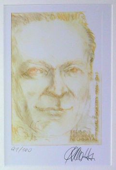 Ex libris Dr. Norbert Nechwatal [Portrét Michela Fingestena]