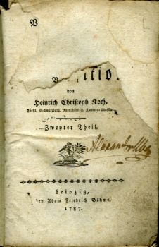 [Versuch einer Anleitung zur Composition.] ... Zweyter Theil [von drei].