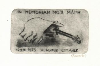 In memoriam mojí mámy. 29. IX. 1975 Vladimír Komárek