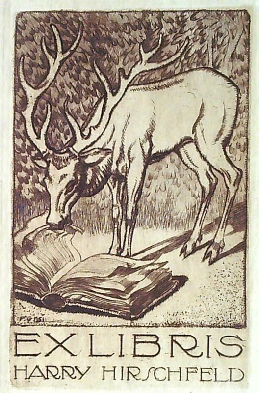 Ex libris Harry Hirschfeld