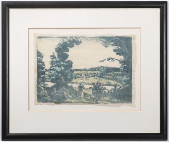 Piknik na břehu říčky