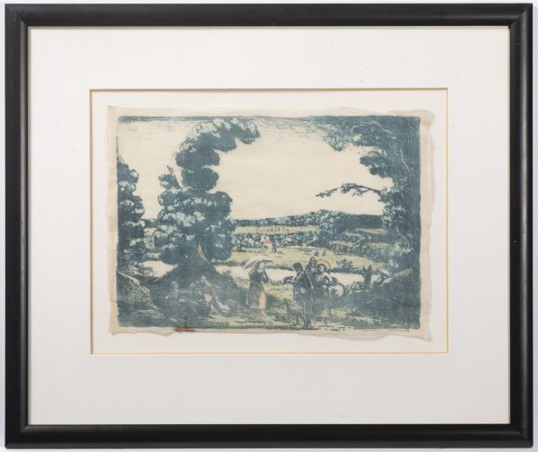 Piknik na břehu říčky