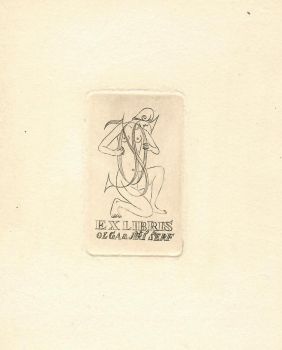 Ex libris Olga a Jiří Šerf