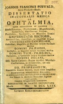 Dissertatio inauguralis medica de ophtalmia, ...