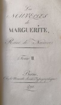 Les NOUVELLES de MARGUERITE, Reine de Navarre. (Heptameron françois.) Tome II. + III.