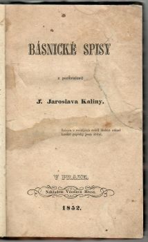 Básnické spisy z pozůstalosti.