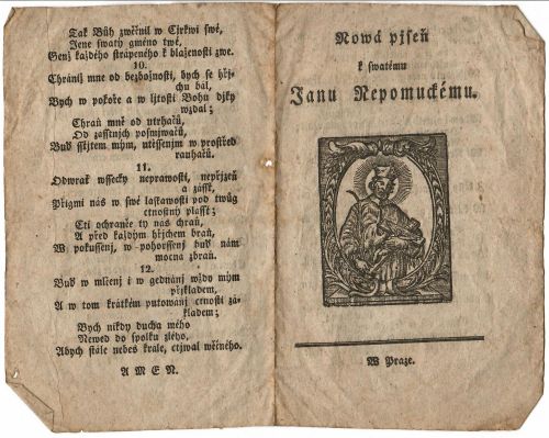 Nowá pjseň k swatému Janu Nepomuckému.