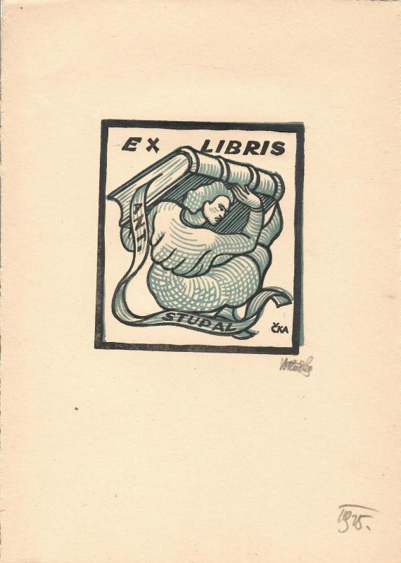 Ex libris. 10 leptů 1925.