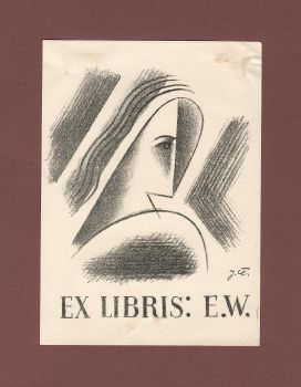 Ex libris: E. W. (Ella Weisbergerová)