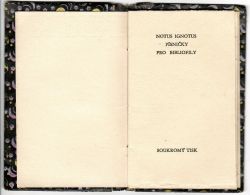 Písničky pro bibliofily.