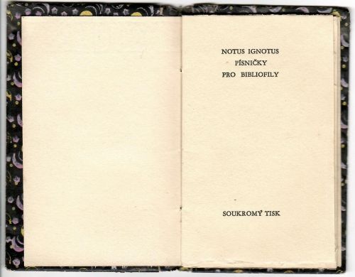 Písničky pro bibliofily.