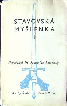 Stavovská myšlenka I. Sborník statí.