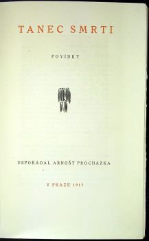 Tanec smrti. Povídky. Uspořádal Arnošt Procházka.