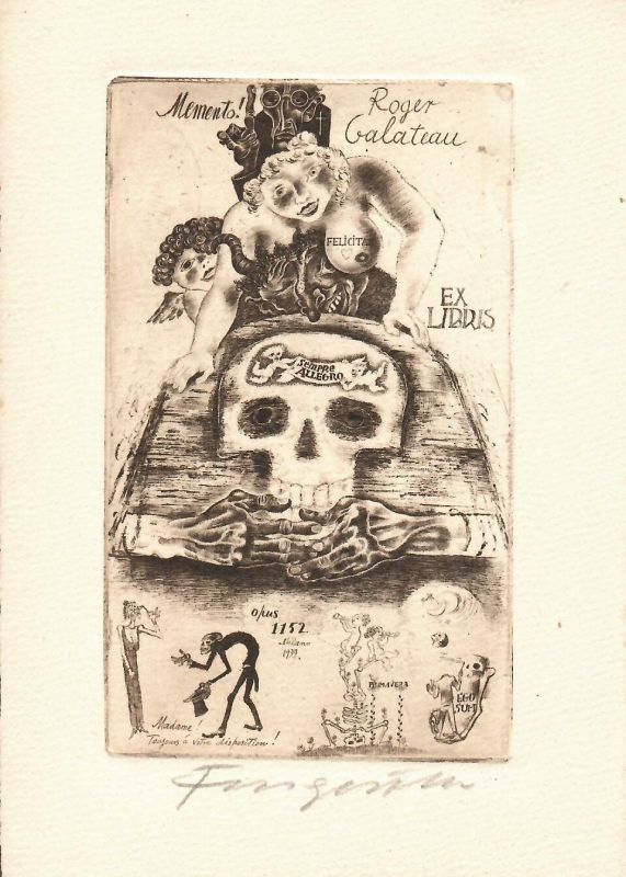 Ex libris Roger Galateau (Memento!)