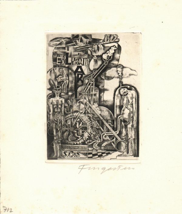 Ex libris AR (Societa Anonima)