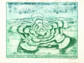 Projekt: Poslední květina na planetě zemi. Otáčivá, pojízdná, kybernet.