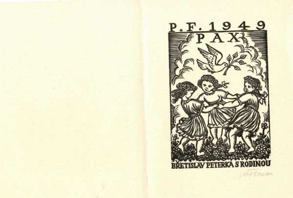 P.F. 1949 PAX Břetislav Peterka s rodinou