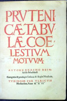 PRUTENICAE TABULAE COELESTIUM MOTUUM. 