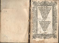 Barlete Sermones exactissime i[m]pressi: [et] p.[er] F. B[e]n[e]dictu[m] britanicu[m] ad vngue[m] castigati additis multis q[uo] alijs o[mn]ibus i[m]presionibus defuere. Quo[um] notitia[m] additame[n]to[rum]: facile[m] studiose lector habebis: si subseque[n]te[m] notula[m] lectitabis.
