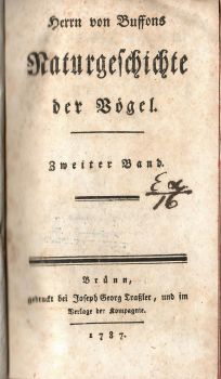 Naturgeschichte der Vögel. II. Theil.