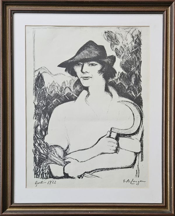 "Mladá žena pracující v kibucu"