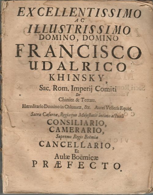 Andermahlig=Vermehrte EDITION SPECULI CIVIUM Oder Burger=Spiegels. Worinnen nicht allein der Königlichen Städt=Instruction in Königreich Böhaimb/ kurtz verfaster/ nebst vielen Moralien, und was einen Vorsteher einer Gemeinde zu thun oblieget/ wie selbiger beschaffen seyn solle/ sondern auch zufinden/ wie die anjetzo Glor=reich=Regierende Kayserl. und Königl.May: LEOPOLDUS MAXIMUS, Sey ein Beschützer und Retter der Teutschen Freyheit/ ein Stützen der wacklenden Thronen/ ein Uber - winder der Ottomannischen Porten/ ein Schröcken der Tyrannen/ ein unbeweglicher Eckstein/ ein anderer Abraham/ Constantinus Magnus, Philippus Macedo, ein grossmüthiger Löw.