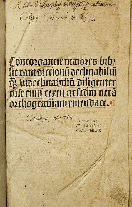 Concordantiae Bibliorum.