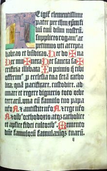 Missale Misnense. - QVanq[uam] Missalia S[ecundu]m Rubricam Misnensiu[m] prioribus temporibus bene sufficienter emendata: ac ad anguem correcta terg[ue] impressa dignoscant[ur]. Atta=men graciosus at reuer[m]edus in Christo pater ac d[omi]n[u]s Dominus Johanes de Salhusen Misnensis diocesis diuina gracia Episcop[us] .......