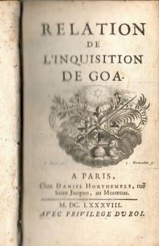 RELATION DE L´INQUISITION DE GOA.