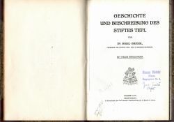 Geschichte und Beschreibung des Stiftes Tepl.